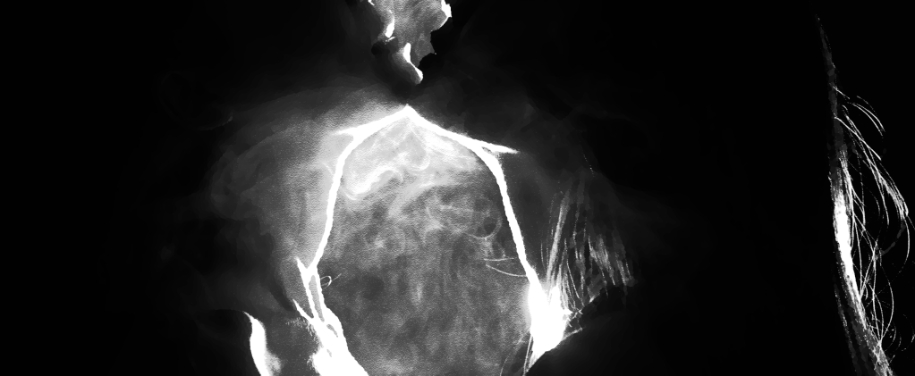 Duas mulheres no ato de se beijar